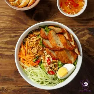 Hình ảnh Bún Trộn Nem Nướng + Pepsi