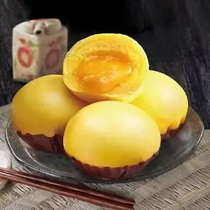 Hình ảnh bánh bao kim sa chay 