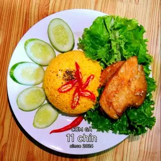 Hình ảnh Cơm chiên Ức gà xối mỡ + 1 Ly trà khổng lồ 