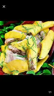 Hình ảnh GÀ HẤP MÍA 1/2 CON - chặt sẵn