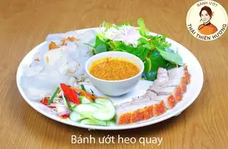 Hình ảnh Bánh ướt heo quay - đĩa nhỏ