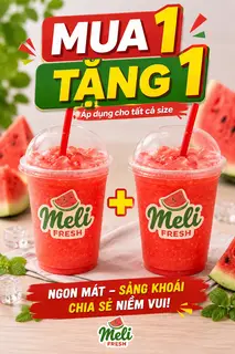 Hình ảnh Mua 1 nước ép Dưa hấu tặng 1 nước ép Dưa hấu (700ml) 
