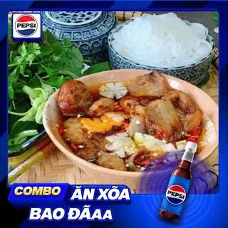 Hình ảnh Bún chả viên - 1 nem - 1 Pepsi