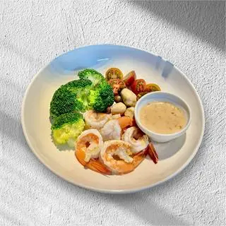 Hình ảnh Tôm nướng bông cải