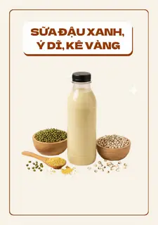 Hình ảnh Sữa đậu xanh, ý dĩ, kê vàng