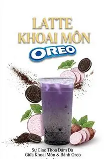Hình ảnh Latte oreo khoai môn
