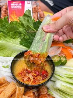 Hình ảnh combo 1 nem + 1 trà chanh