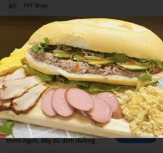 Hình ảnh bánh mỳ thập cẩm