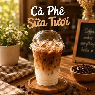 Hình ảnh Cà Phê Sữa Tươi