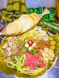 Hình ảnh GỎI BAO TỬ CÁ CHẼM - DA CÁ(chiên giòn)- MỰC TẨM (size S)