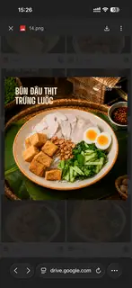 Hình ảnh Bún Nước Tương Đậu Thịt Trứng Luộc