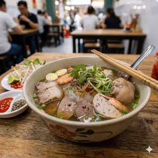 Hình ảnh 至尊什锦濑粉	/	Special Thick Noodle Soup	/	Bánh Canh Thập Cẩm Đặc Biệt