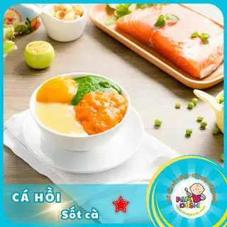 Hình ảnh Cháo cá hồi sốt cà
