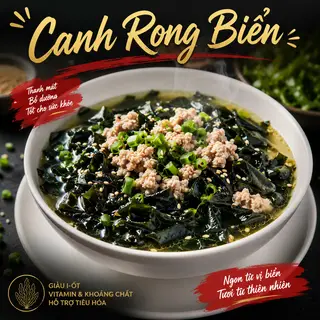 Hình ảnh Canh Rong Biển Thịt Bằm 