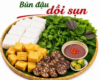 Hình ảnh Bún đậu dồi sụn