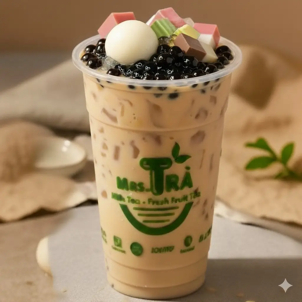Hình ảnh TRÀ SỮA FULL TOPPING SIZE L