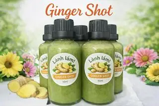 Hình ảnh Nước gừng xanh - ginger green shot