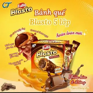 Hình ảnh Socola Bánh Quế Choco Caramel Gạo Rang Siêu Ngon Hộp 12 Thanh