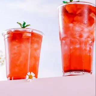 Hình ảnh Trà Ổi Hồng Topping Thạch.