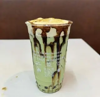 Hình ảnh TRÀ SỮA MATCHA TRÂN CHÂU BÓNG ĐÊM- ĐƯỜNG ĐEN- KEM TRỨNG NƯỚNG