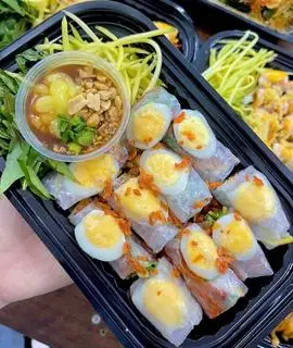 Hình ảnh Bánh tráng cuốn lòng đào