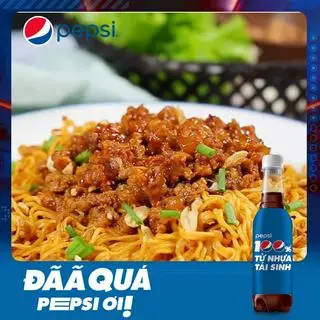 Hình ảnh Mỳ trộn bò sốt cay - Mỳ xá xíu sốt cay - 1 Pepsi 330ml