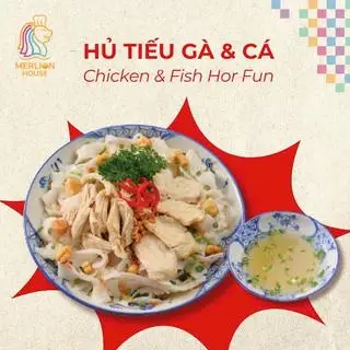 Hình ảnh Hủ tiếu gà và cá