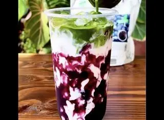 Hình ảnh matcha việt quất