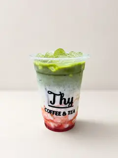 Hình ảnh Matcha latte dâu