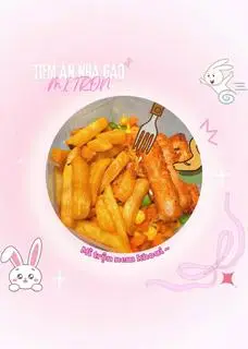 Hình ảnh mì trộn nem khoai