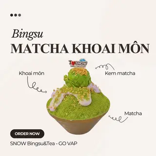 Hình ảnh BINGSU MATCHA KHOAI MÔN