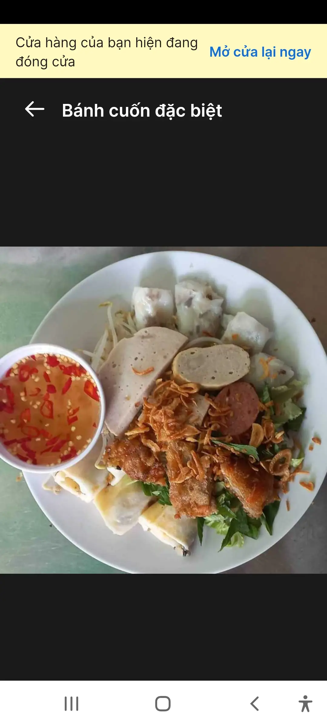 Hình ảnh Bánh cuốn nóng đặc biệt