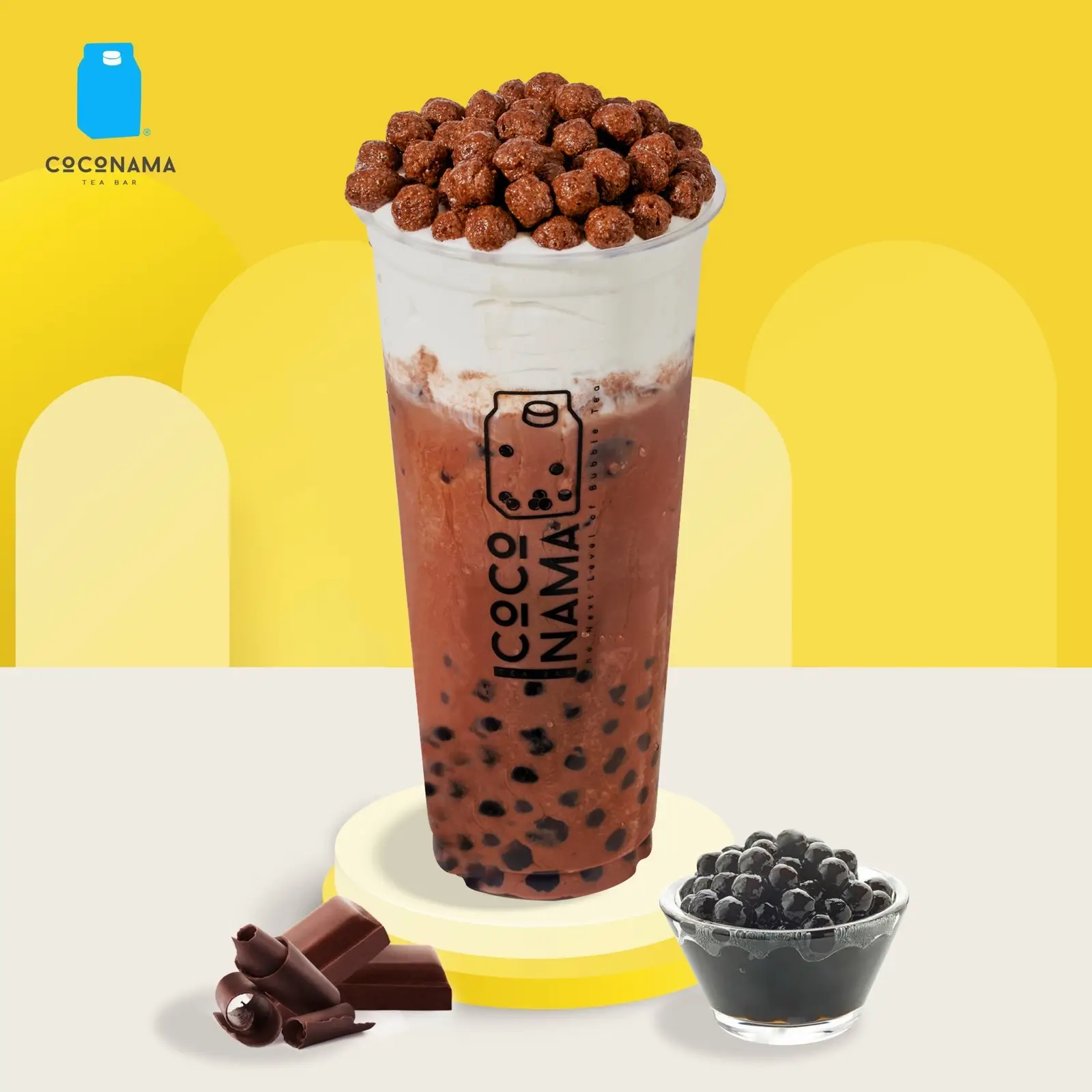 Hình ảnh Milo Kem Cheese Trân Châu Đường Đen