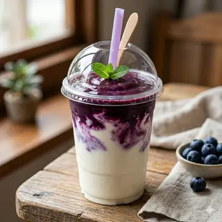 Hình ảnh Sữa chua việt quất
