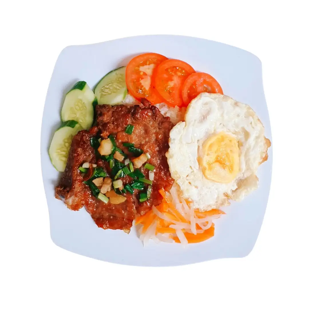 Hình ảnh Cơm 2 Miếng Chả Hấp 