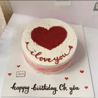 Hình ảnh Bánh sinh nhật chữ i love you
