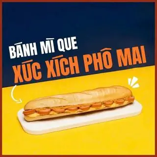 Hình ảnh Bánh mì que xúc xích phô mai