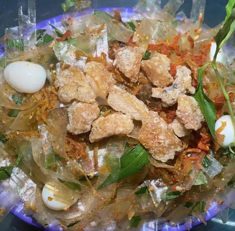 Hình ảnh Bánh tráng trộn tóp mỡ