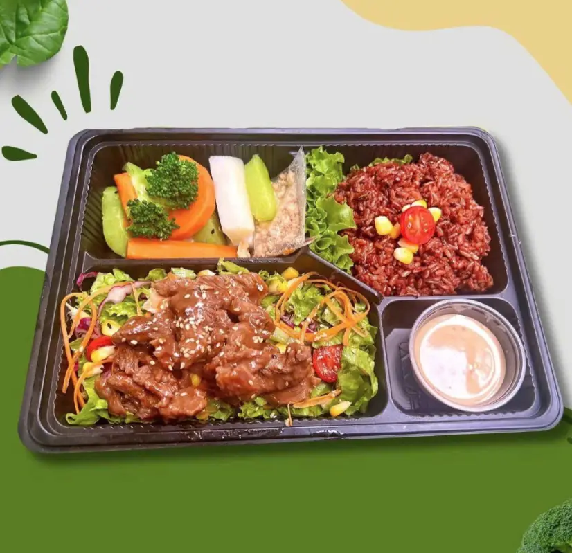 Hình ảnh Cơm gạo lứt bò sốt teryaki - bullogi - kèm salad
