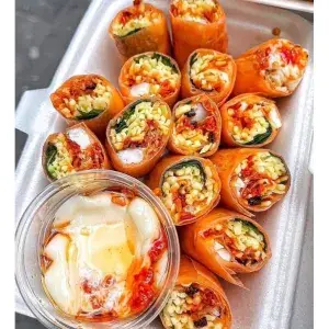 Hình ảnh Bánh tráng cuộn - không có trứng