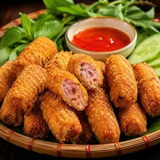 Hình ảnh Nem chua rán 5 cái ( trần công trâu)