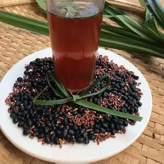 Hình ảnh Trà gạo lút đậu đen nóng