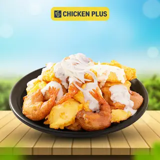 Hình ảnh Gà tôm chiên xốt kem hành