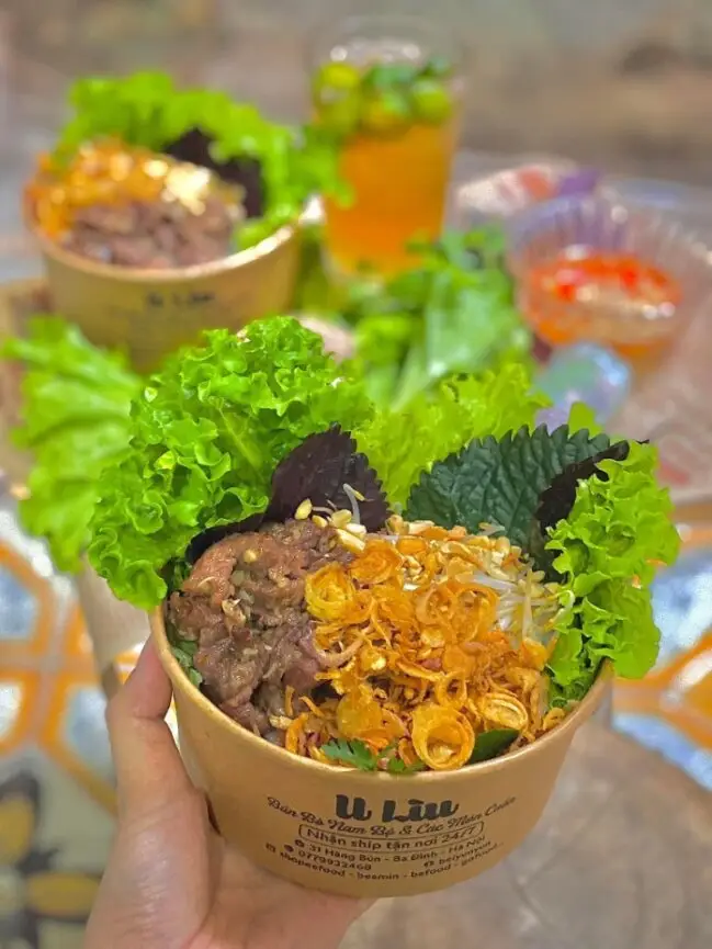 Hình ảnh Bún bò nam bộ xuất lớn