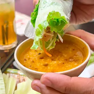 Hình ảnh Nem nướng nha trang+sữa đậu