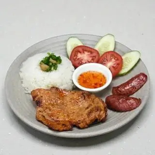 Hình ảnh Cơm sườn lạp xưởng