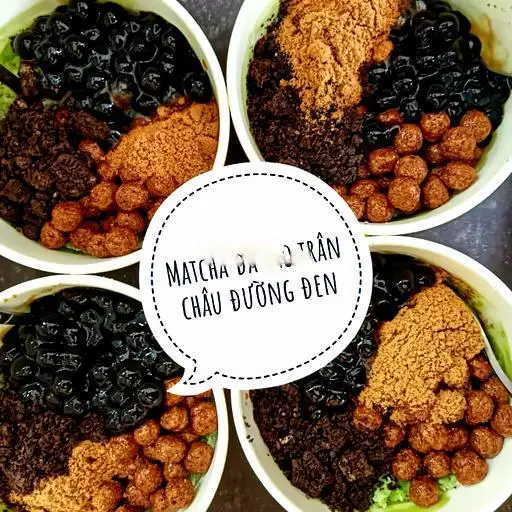 Hình ảnh Matcha đá bào trân châu đường đen (Matcha dầm)