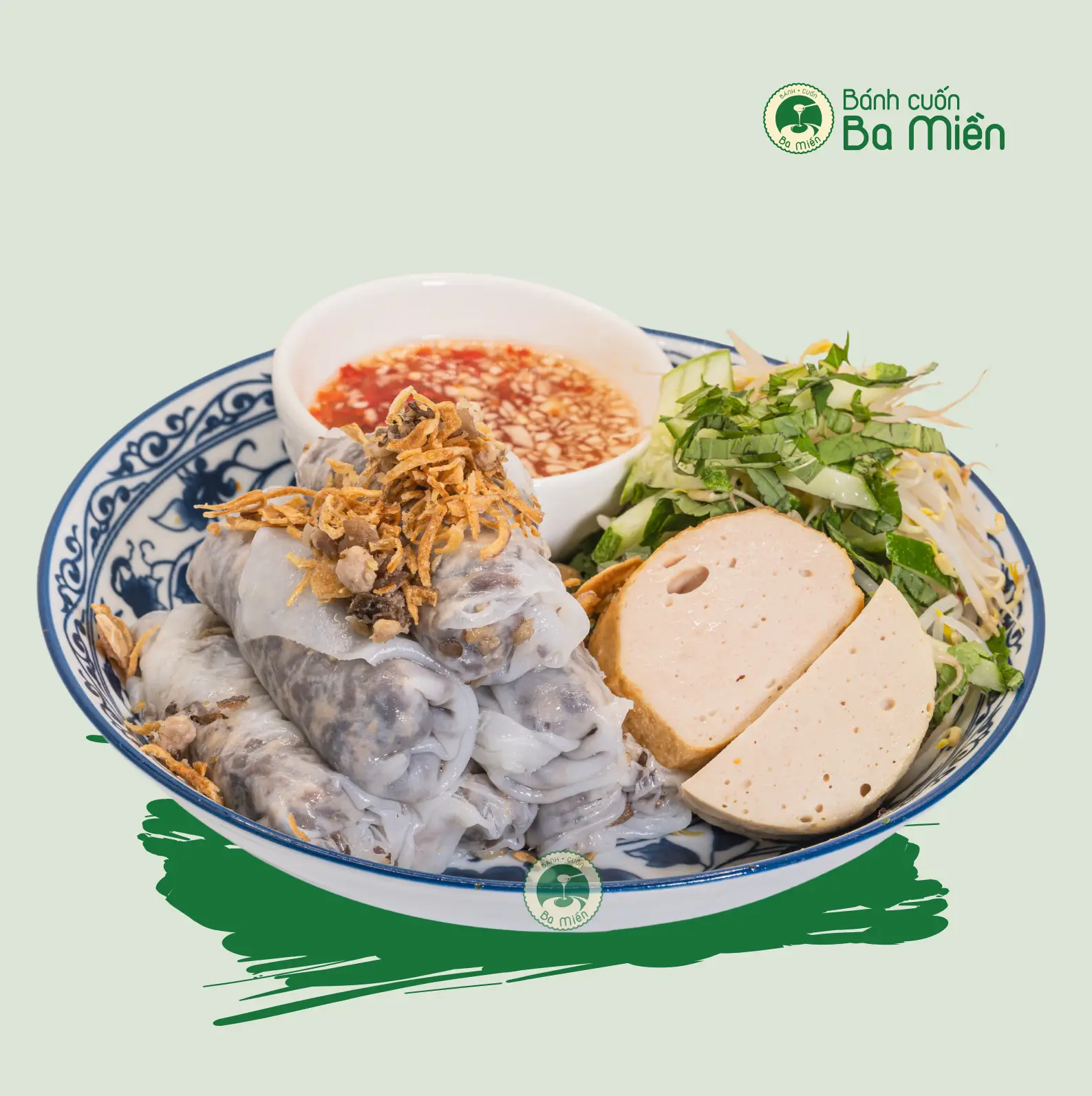 Hình ảnh Bánh cuốn nhân thịt heo lớn