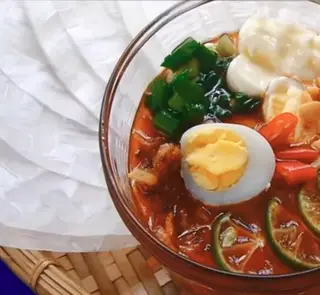 Hình ảnh Bánh tráng chấm sốt tắc