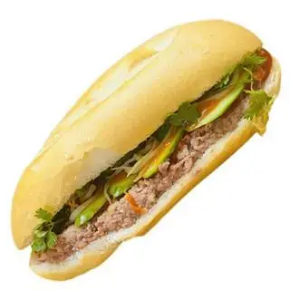 Hình ảnh Bánh mì pate trứng xá xíu